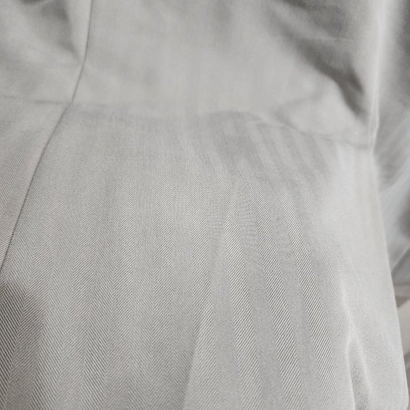 Chaps Beige Striped 2 Button Paisley Lined Suit Jacket Blazer Sport Coat Sz 44R - Picture 12 of 12